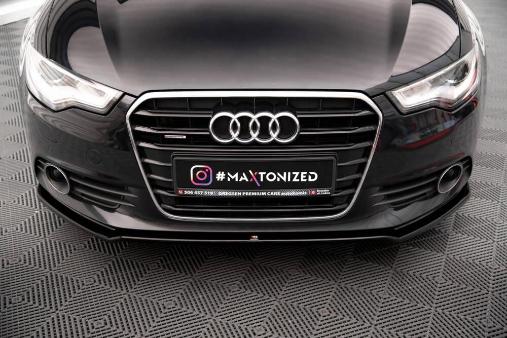 Front Lippe / Front Splitter / Frontansatz V.1 für Audi A6 C7 von Maxton Design