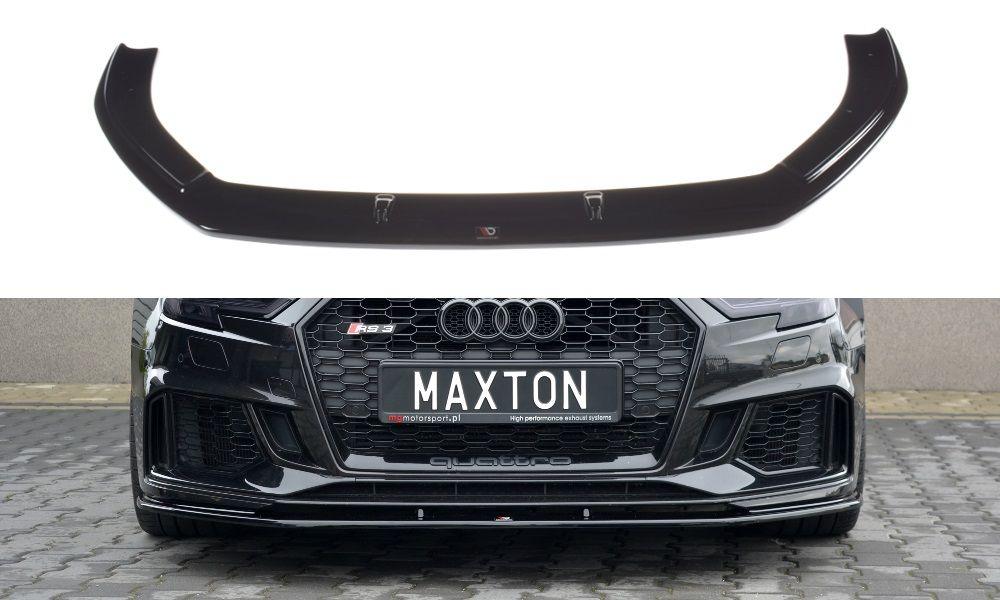 Front Lippe / Front Splitter / Frontansatz V.1 für Audi RS3 8V Facelift Sportback von Maxton Design - UPGRADEMYCAR