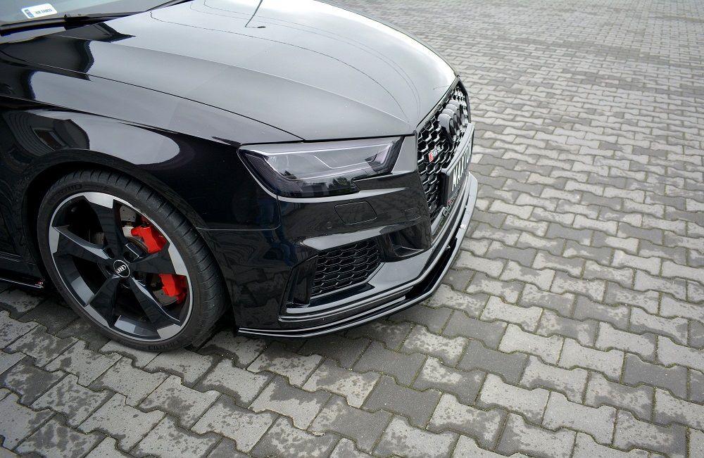 Front Lippe / Front Splitter / Frontansatz V.1 für Audi RS3 8V Facelift Sportback von Maxton Design - UPGRADEMYCAR