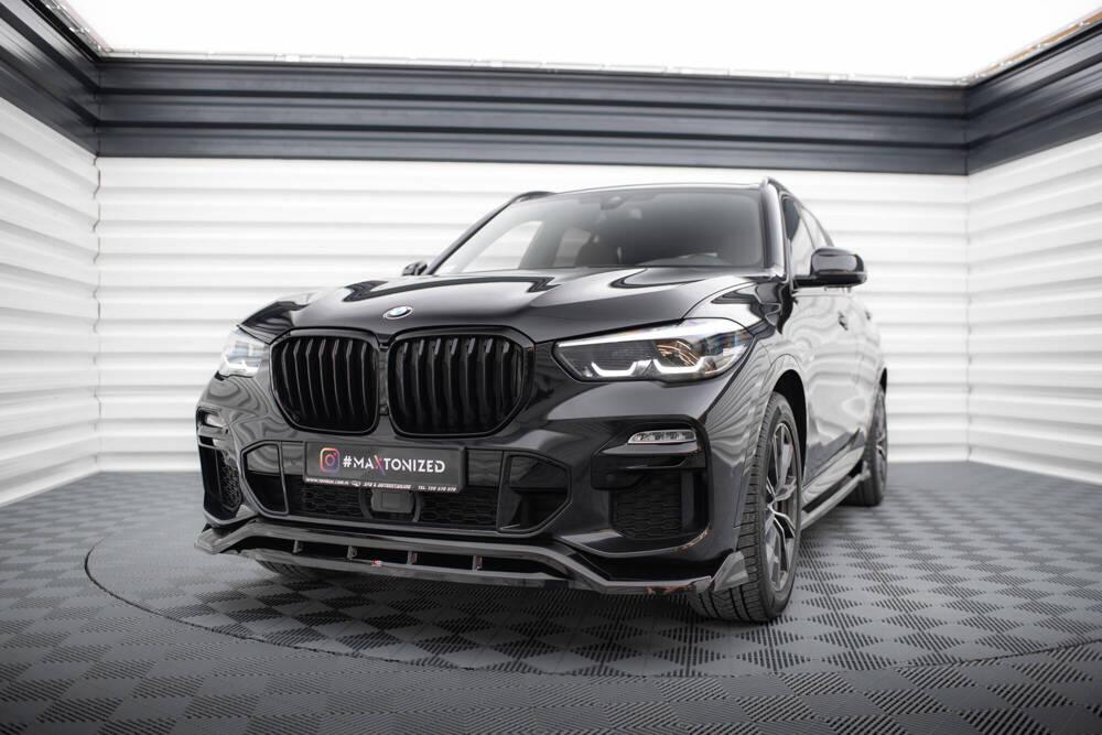 Front Lippe / Front Splitter / Frontansatz V.2 für BMW X5 G05 M-Paket von Maxton Design