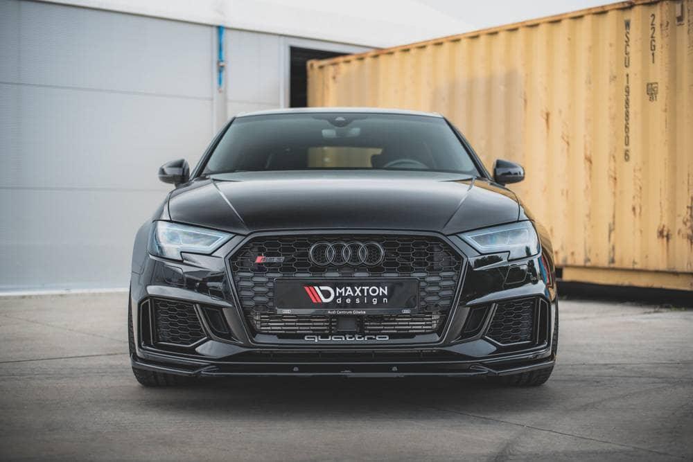 Front Lippe / Front Splitter / Frontansatz V.4 für Audi RS3 8V Facelift Sportback von Maxton Design - UPGRADEMYCAR