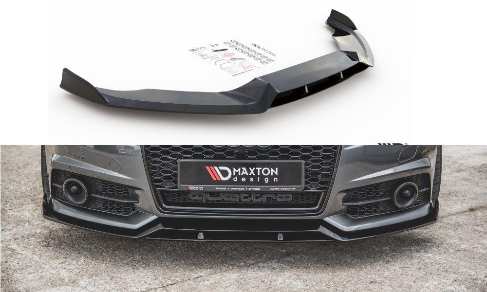 Front lip / front splitter / front apron for Audi S6 / A6 S-Line C7 FL by Maxton Design