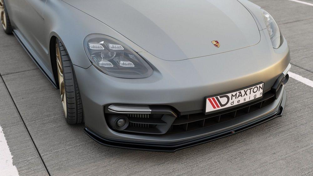 Front lip / front splitter / front approach for Porsche Panamera Turbo / GTS 971 by Maxton Design 