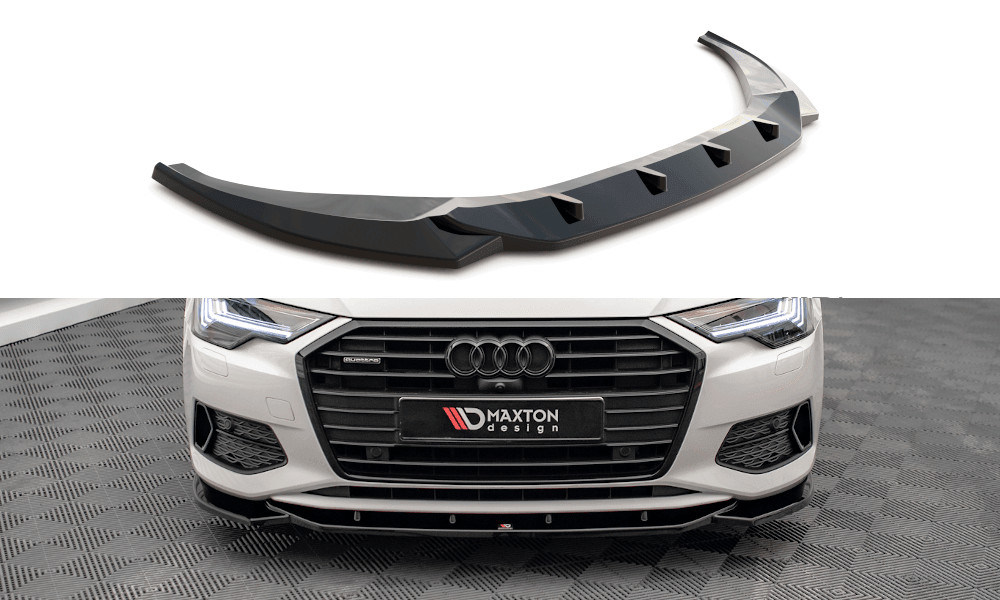 Front Lippe / Front Splitter / Frontansatz V.1 für Audi A6 C8 von Maxton Design