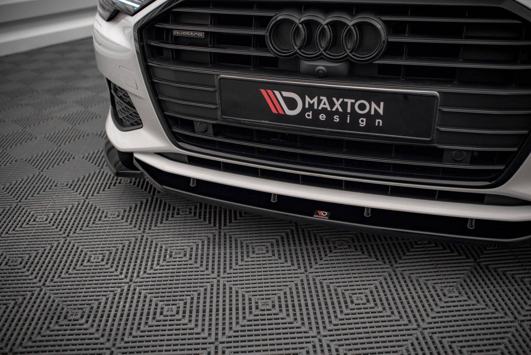 Front Lippe / Front Splitter / Frontansatz V.1 für Audi A6 C8 von Maxton Design