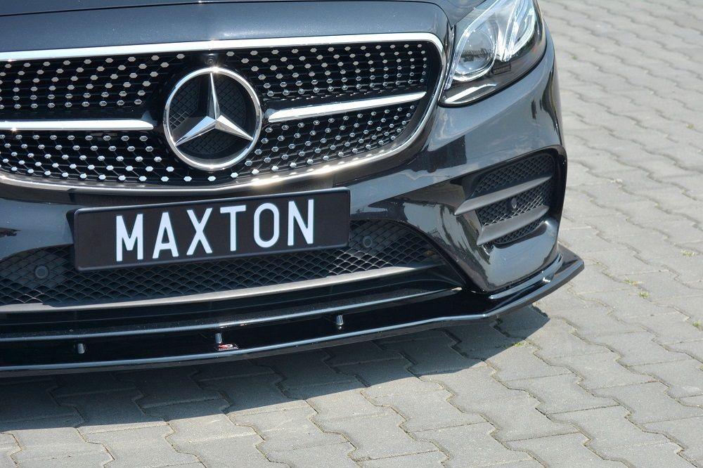 Front Diffusor / Front Splitter / Cup Schwert / Frontansatz V.1 für Mercedes - Benz E-Klasse W213 Coupe (C238) AMG-Line von Maxton Design