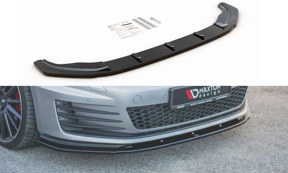 Front lip / front splitter / front approach V.1 for VW Golf 7 GTI from Maxton Design 