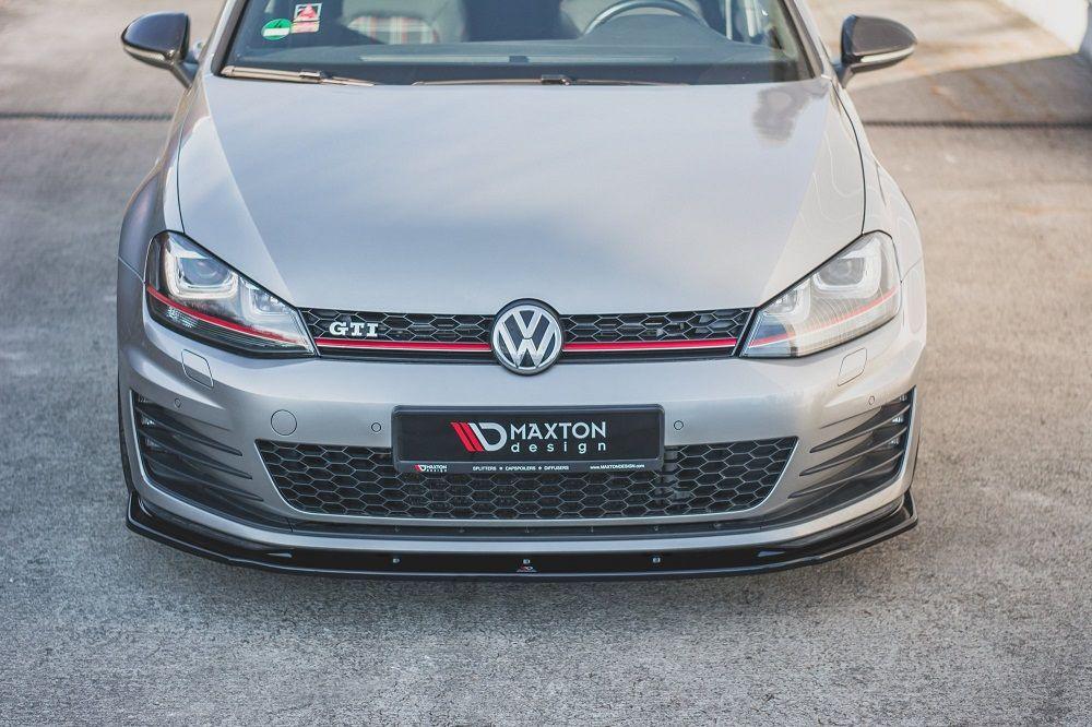 Front lip / front splitter / front approach V.1 for VW Golf 7 GTI from Maxton Design 