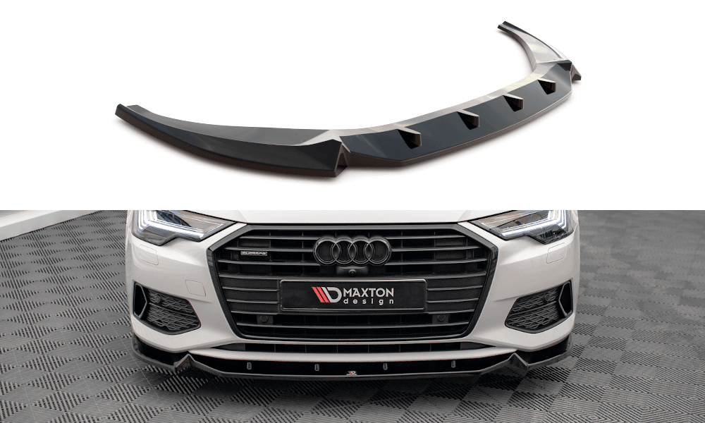 Front Lippe / Front Splitter / Frontansatz V.2 für Audi A6 C8 von Maxton Design