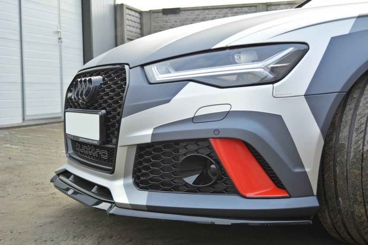 Front lip / front splitter / front approach V.2 for Audi RS6 C7 from Maxton Design 