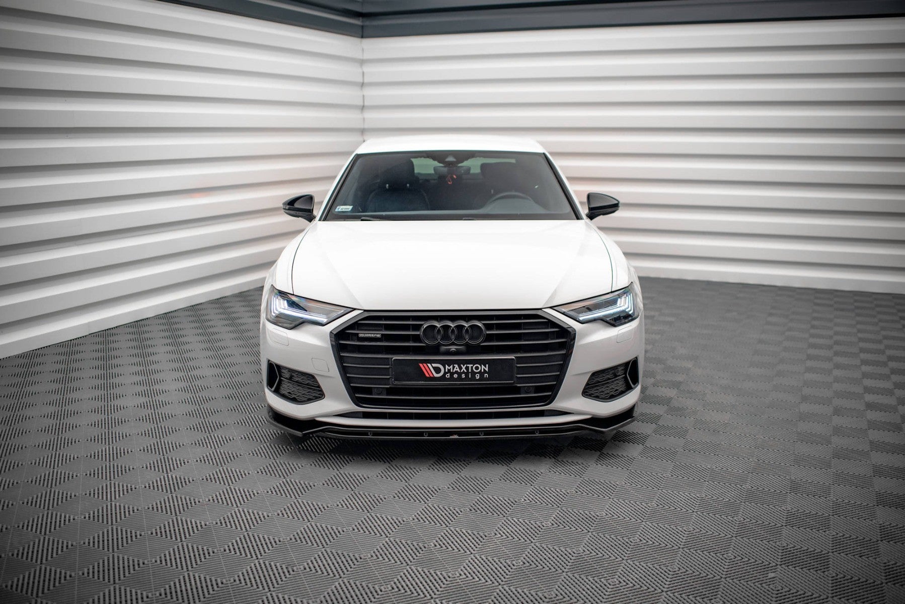 Front Lippe / Front Splitter / Frontansatz V.3 für Audi A6 C8 von Maxton Design