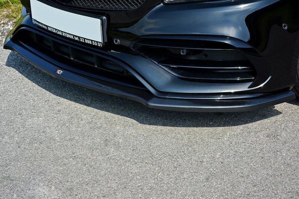 Front lip / front splitter / front approach V.1 for Mercedes Benz A-Class W176 AMG Facelift from Maxton Design 