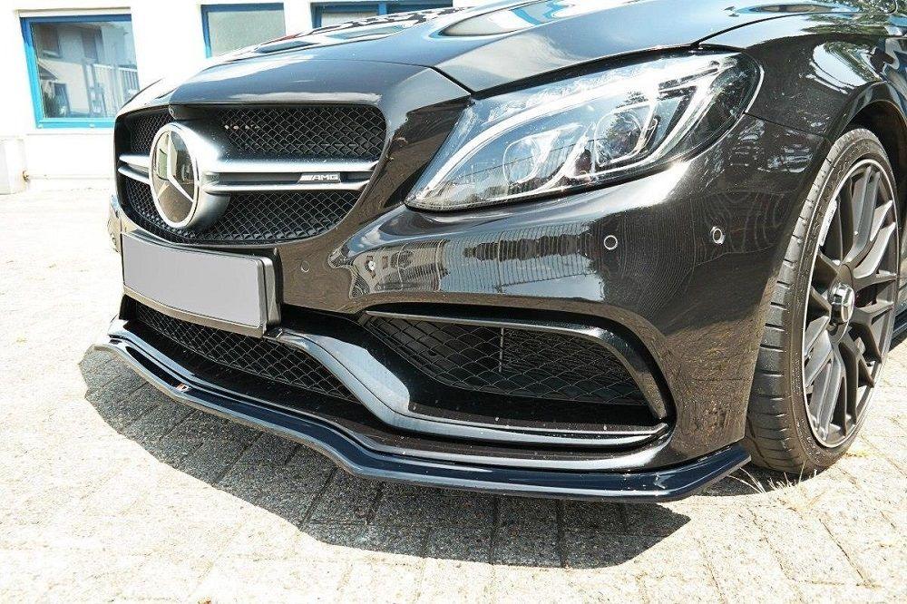 Front lip / front splitter / front approach V.1 for Mercedes C-Class S205 63 AMG T-Model from Maxton Design 