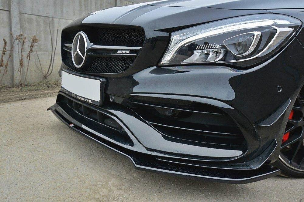 Front lip / front splitter / front approach V.2 for Mercedes CLA A45 AMG C117 Facelift from Maxton Design 