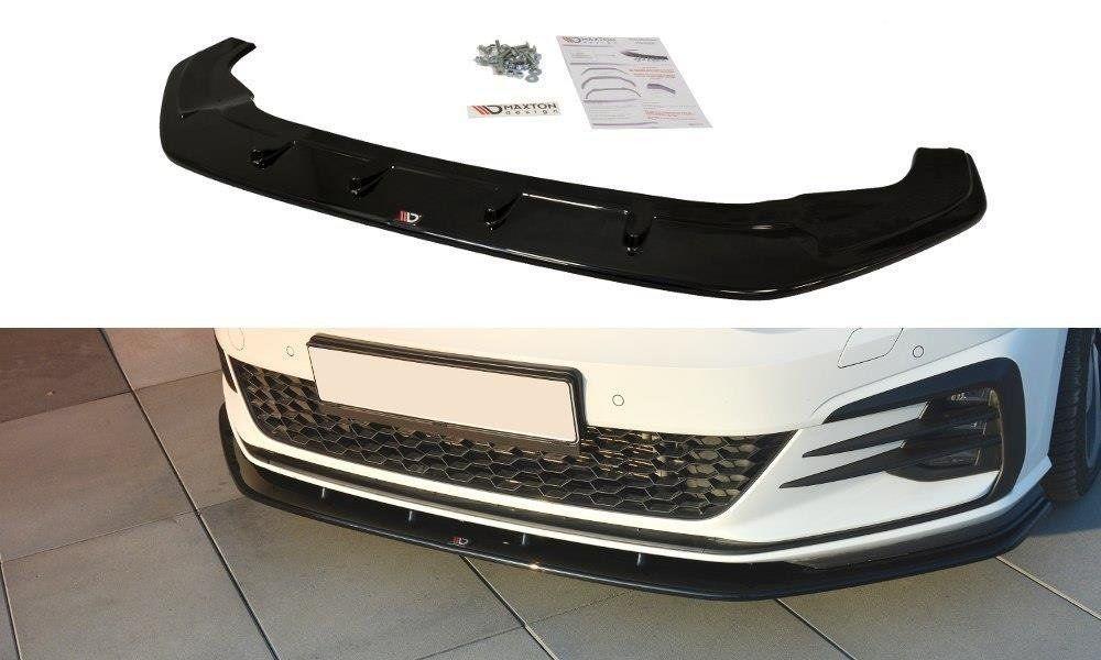 Front Diffusor / Front Splitter / Cup Schwert / Frontansatz V.1 für VW Golf 7 GTI Facelift von Maxton Design