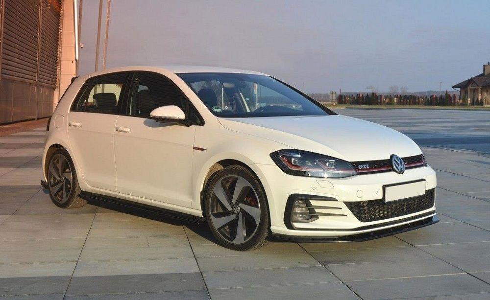 Front Diffusor / Front Splitter / Cup Schwert / Frontansatz V.1 für VW Golf 7 GTI Facelift von Maxton Design