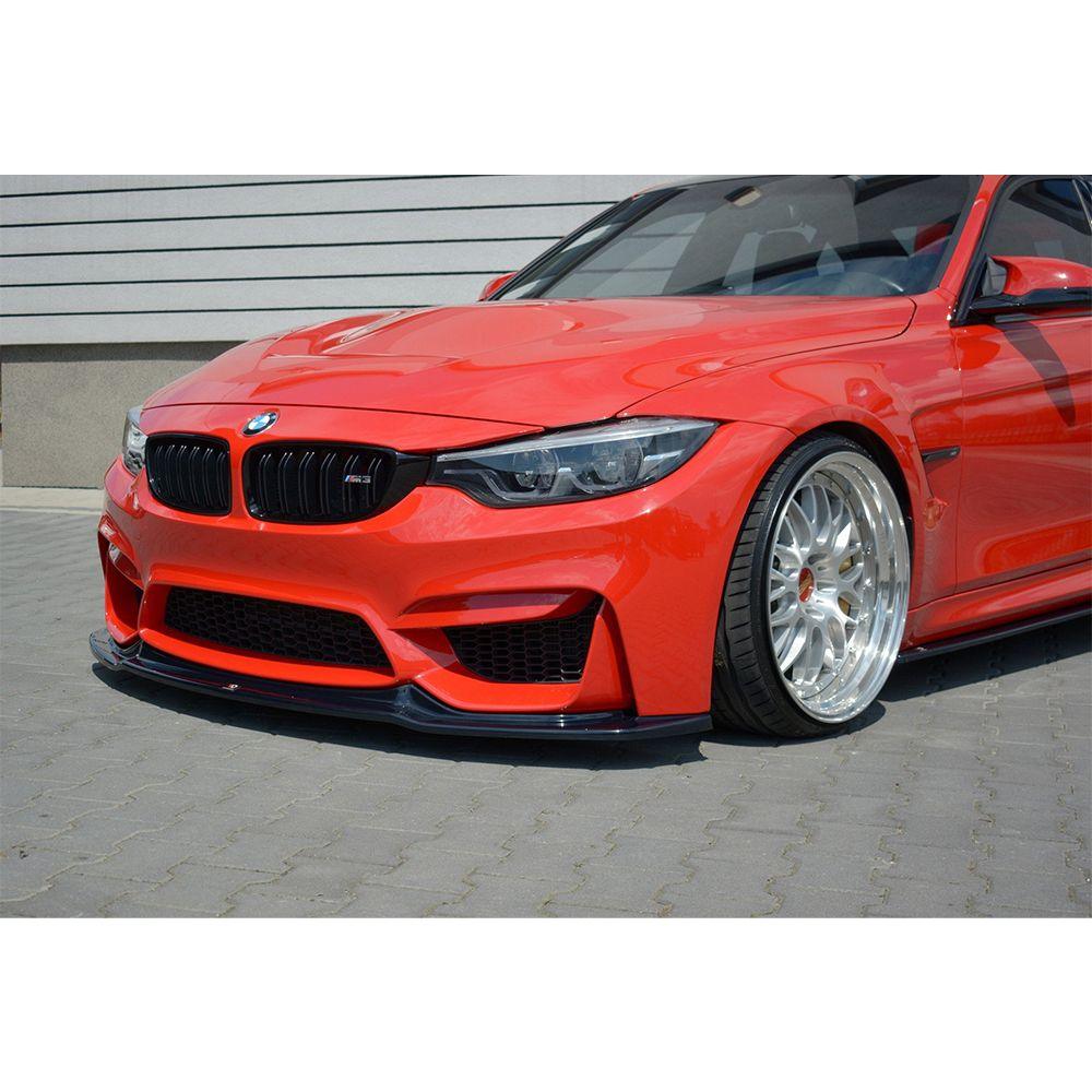 Front lip / front splitter / front approach V.1 for BMW M3 F80 from Maxton Design 