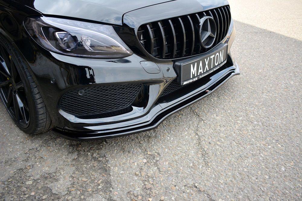 Front lip / front splitter / front approach V.1 for Mercedes Benz C-Class C43 AMG W205 from Maxton Design 