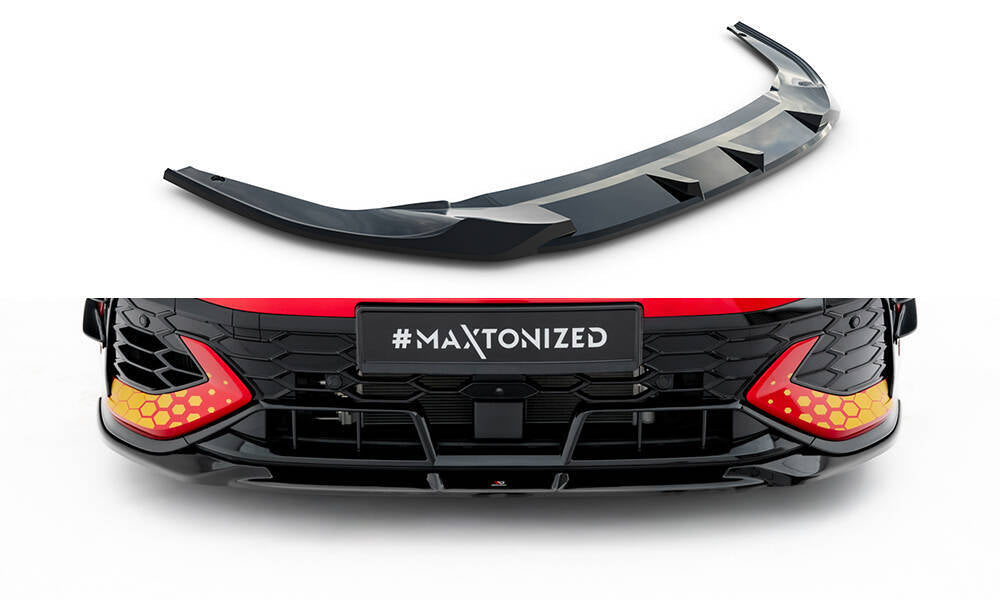 Front Lippe / Front Splitter / Frontansatz V.1 für VW Golf GTI Clubsport Mk8 Facelift von Maxton Design