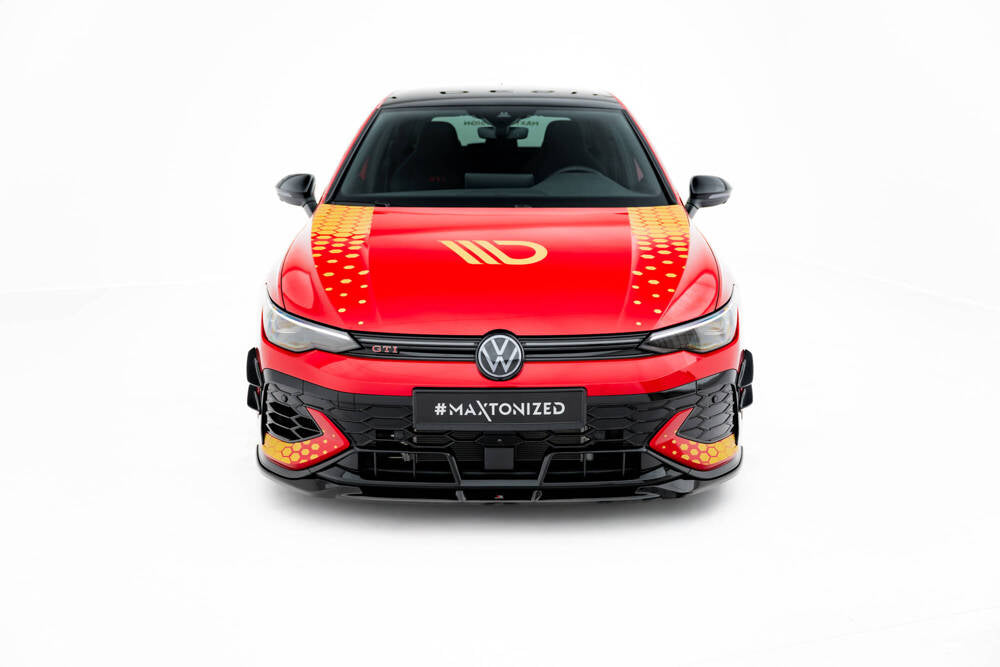 Front Lippe / Front Splitter / Frontansatz V.1 für VW Golf GTI Clubsport Mk8 Facelift von Maxton Design