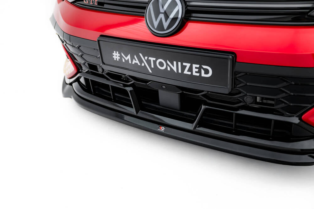 Front Lippe / Front Splitter / Frontansatz V.4 für VW Golf GTI Clubsport Mk8 Facelift von Maxton Design