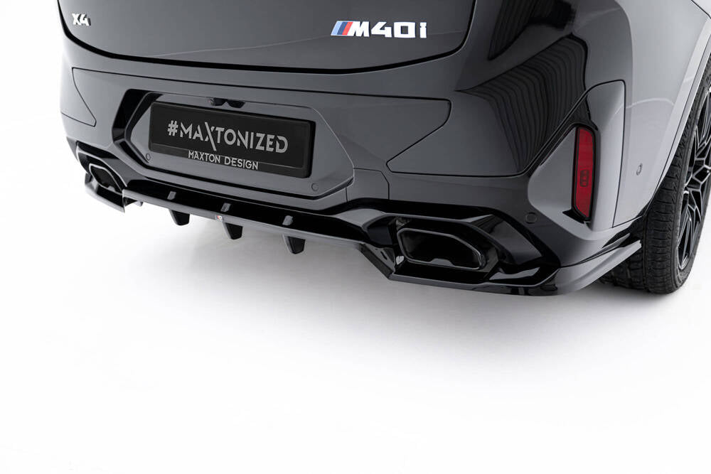 Zentraler Hinterer Splitter V.2 für BMW X4 G02 Facelift M-Paket von Maxton Design