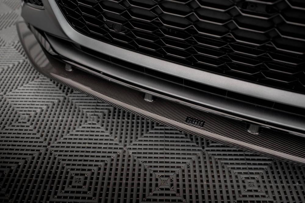 Carbon Front Lippe / Front Splitter / Frontansatz für Audi RS7 C8 von Maxton Design