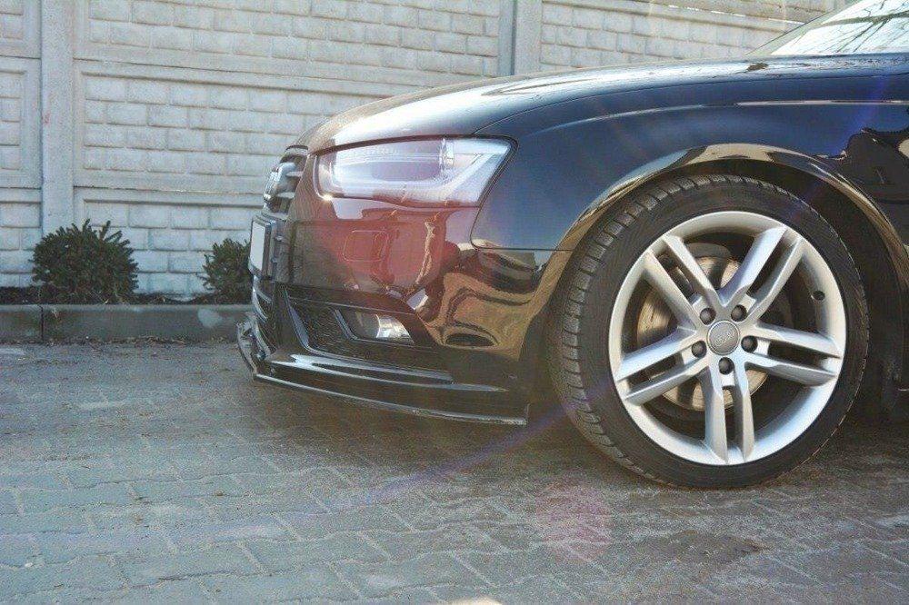 Front Splitter / Cup Schwert / Frontansatz V.1 für Audi A4 B8 Facelift von Maxton Design