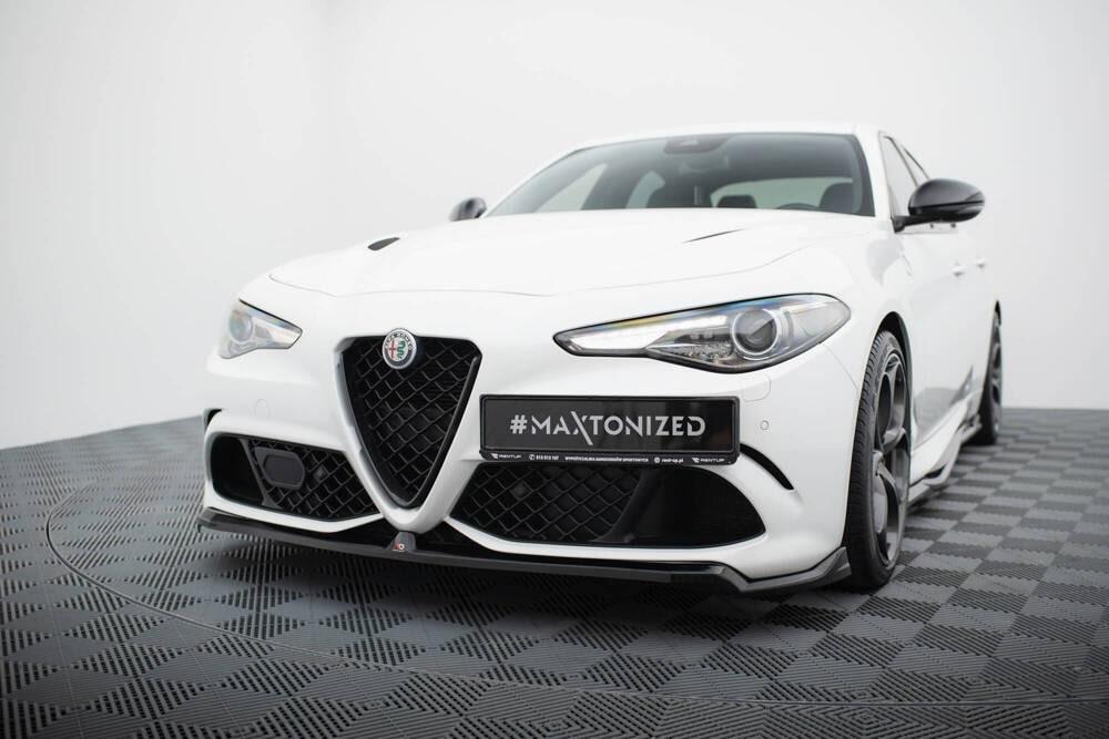 Front Lippe / Front Splitter / Frontansatz für Alfa Romeo Giulia Quadrifoglio von Maxton Design