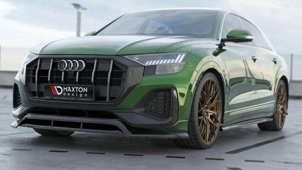 Front Lippe / Front Splitter / Frontansatz für Audi Q8 4M Facelift von Maxton Design