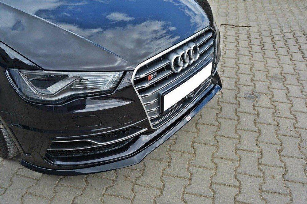 Front Splitter / Cup Schwert / Frontansatz für Audi S3 8V Sportback von Maxton Design