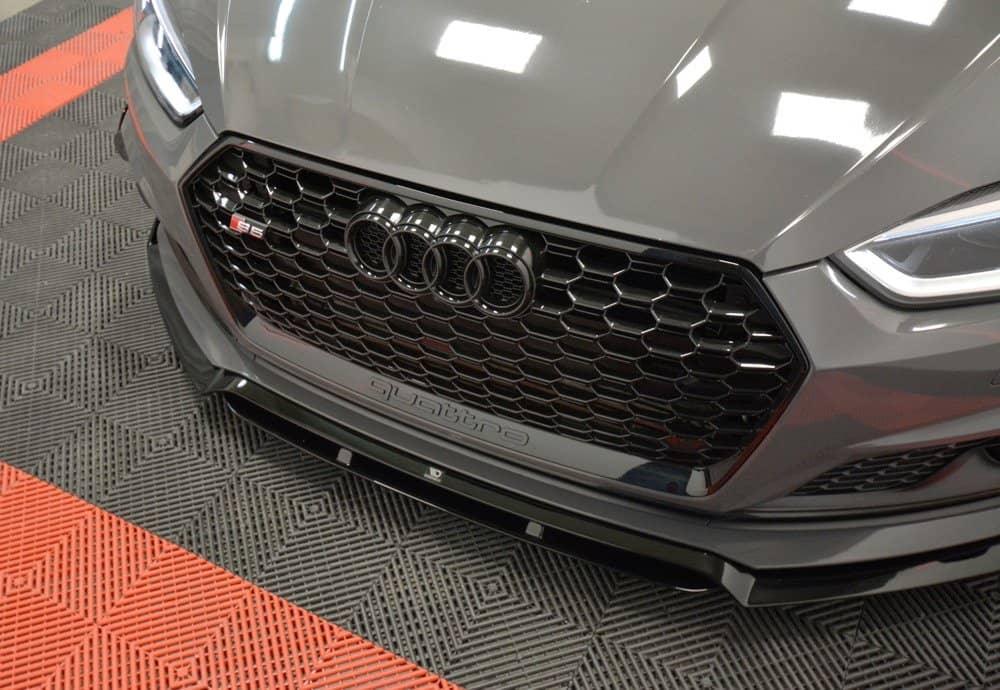 Front lip / front splitter / front approach for Audi A5 F5 S-Line from Maxton Design 