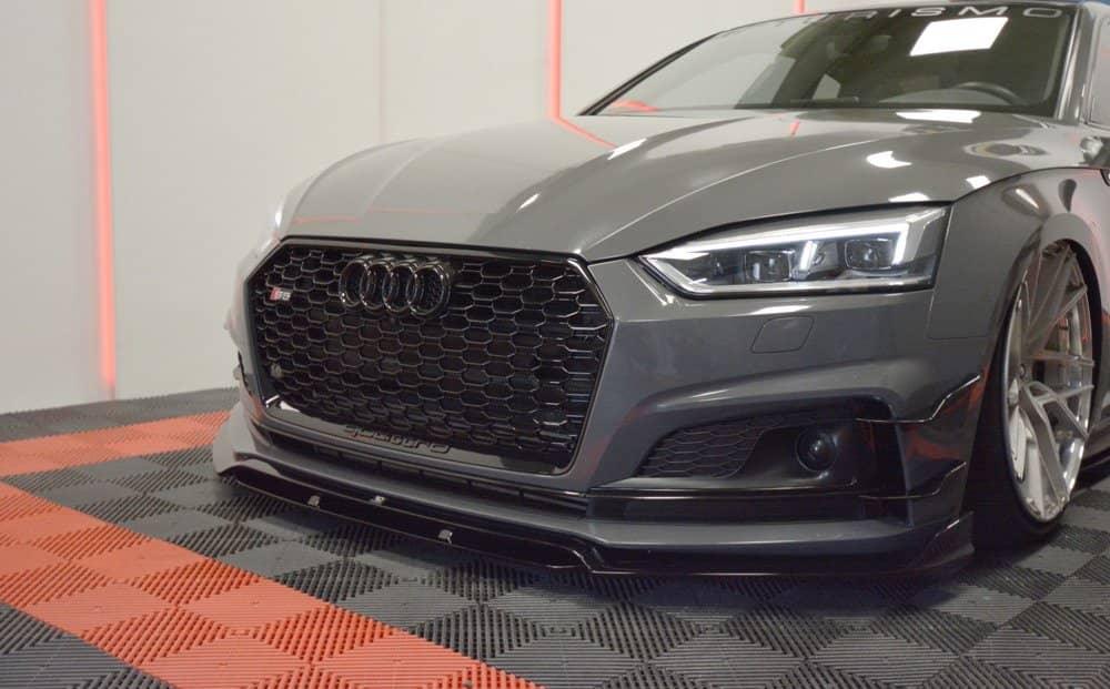 Front lip / front splitter / front approach for Audi A5 F5 S-Line from Maxton Design 