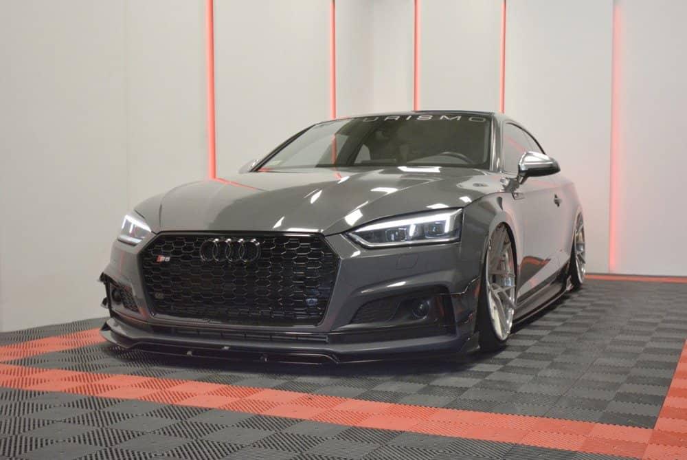 Front lip / front splitter / front approach for Audi A5 F5 S-Line from Maxton Design 