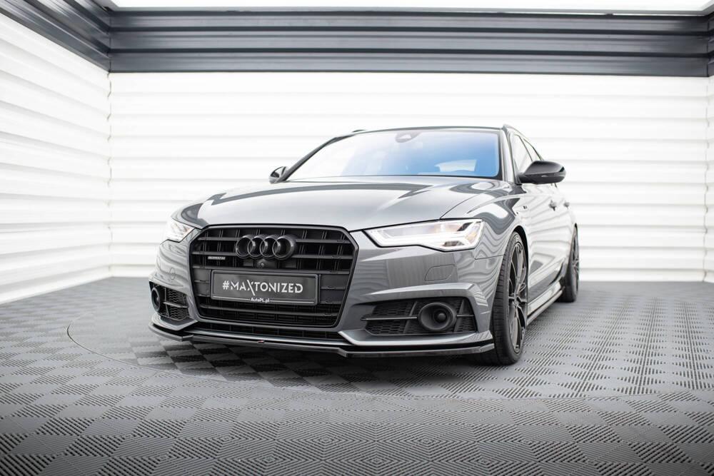 Front Lippe / Front Splitter / Frontansatz V.2 für Audi S6 / A6 S-Line C7 Facelift von Maxton Design