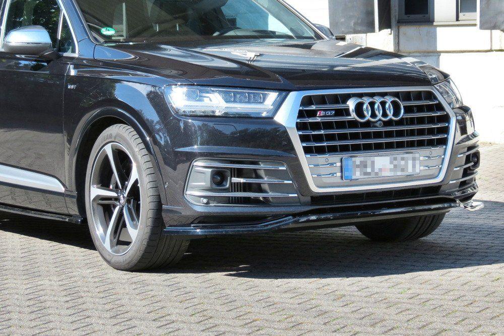 Front Splitter / Cup Schwert / Frontansatz für Audi Q7 4M S-Line von Maxton Design