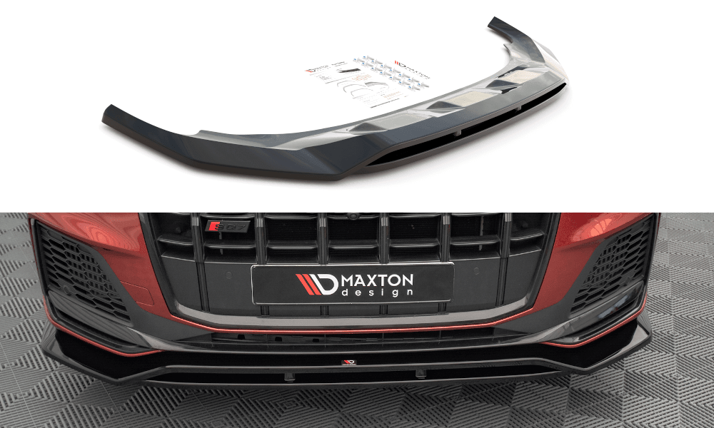 Front Splitter / Cup Schwert / Frontansatz für Audi SQ7 /Q7 S-Line Mk2 (4M) Facelift von Maxton Design