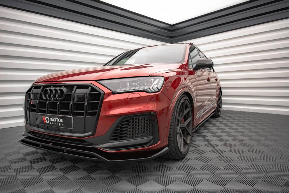 Front Splitter / Cup Schwert / Frontansatz für Audi SQ7 /Q7 S-Line Mk2 (4M) Facelift von Maxton Design