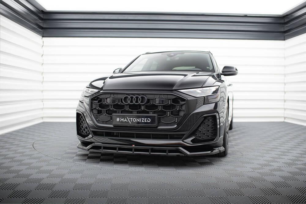 Front Lippe / Front Splitter / Frontansatz für Audi Q8 S-Line 4M Facelift von Maxton Design