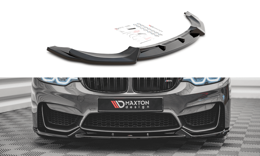 Front Diffusor / Front Splitter / Cup Schwert / Frontansatz V.2 für BMW M4 F82 von Maxton Design