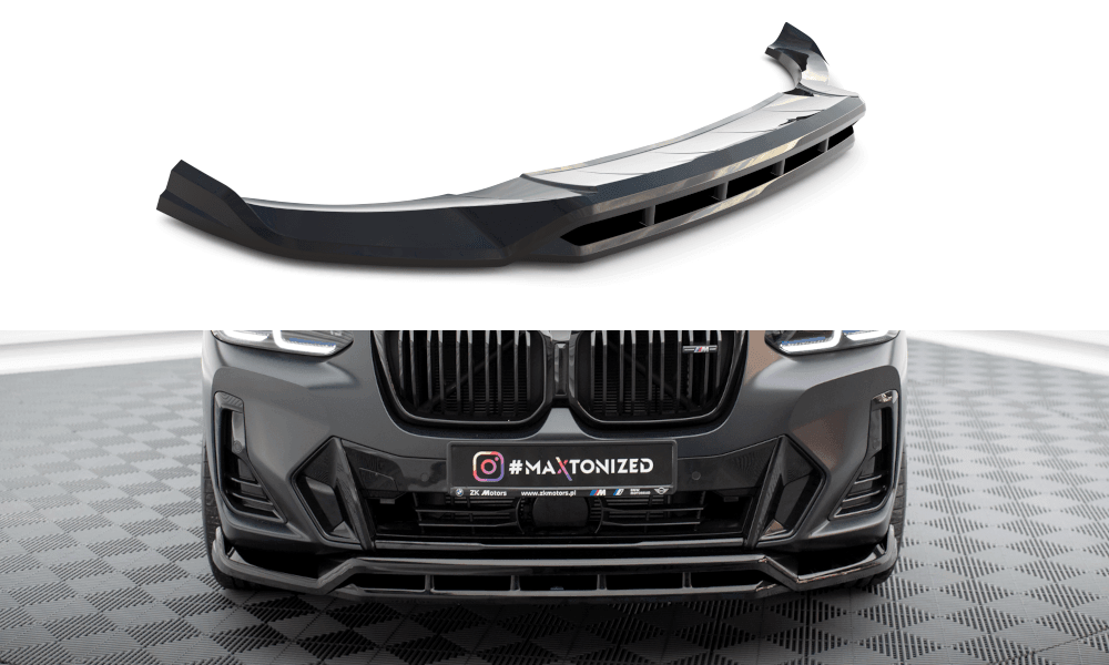 Front Lippe / Front Splitter / Frontansatz für BMW X3 G01 M-Paket Facelift von Maxton Design