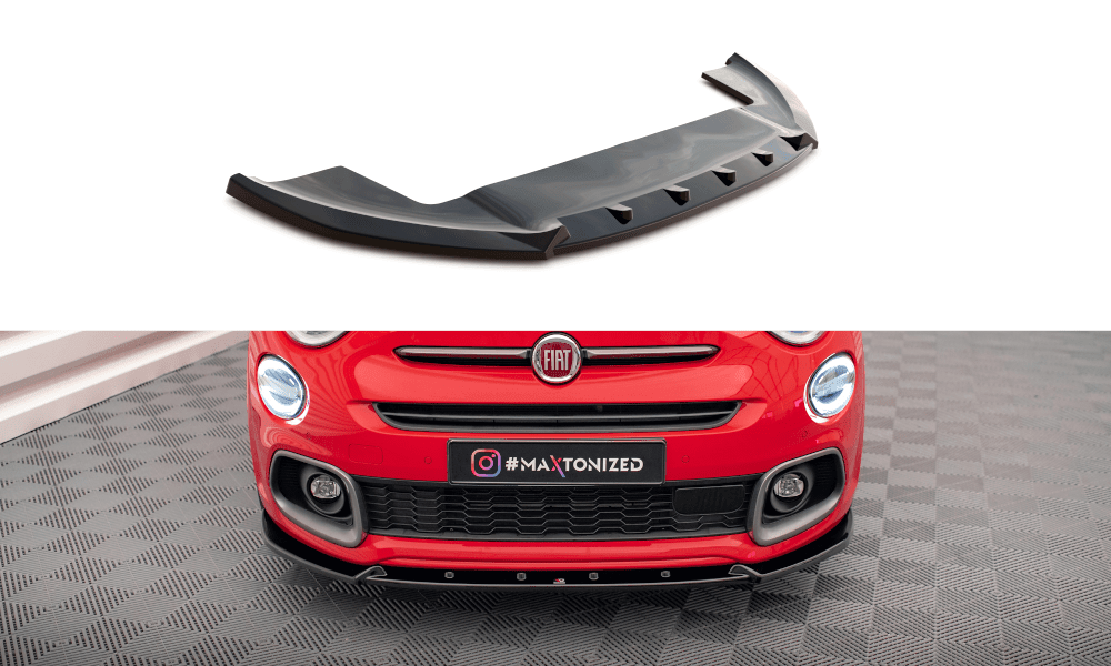 Front Lippe / Front Splitter / Frontansatz für Fiat 500X Sport MK1 Facelift von Maxton Design