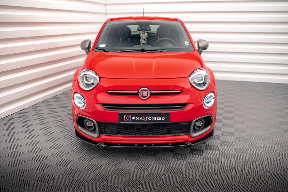 Front Lippe / Front Splitter / Frontansatz für Fiat 500X Sport MK1 Facelift von Maxton Design