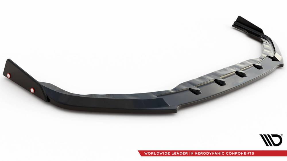 Front Lippe / Front Splitter / Frontansatz mit Flaps für Nissan GTR R35 Facelift von Maxton Design