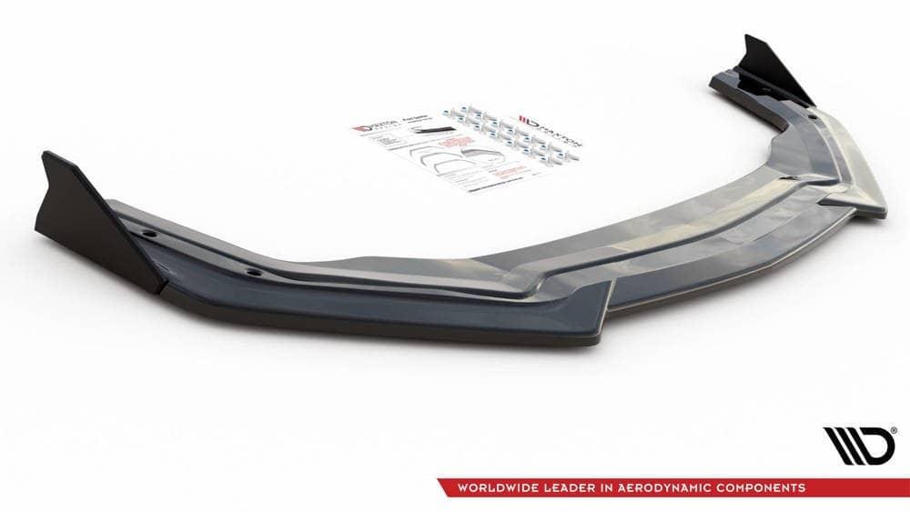 Front Diffusor / Front Splitter / Cup Schwert / Frontansatz V.1 für Ford Mustang GT MK6 FL von Maxton Design