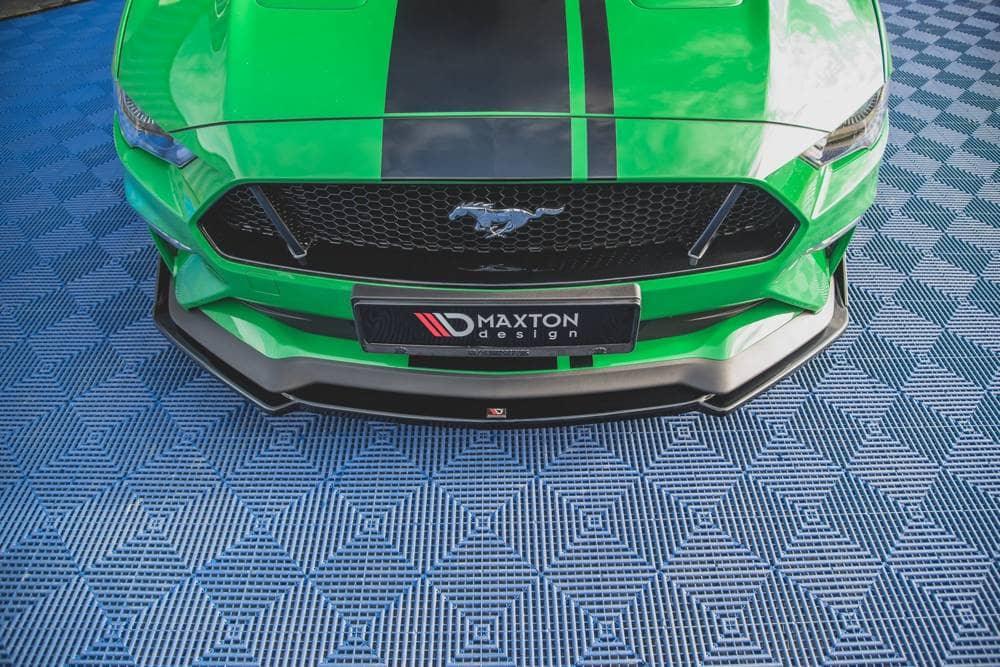 Front Diffusor / Front Splitter / Cup Schwert / Frontansatz V.2 für Ford Mustang GT MK6 FL von Maxton Design