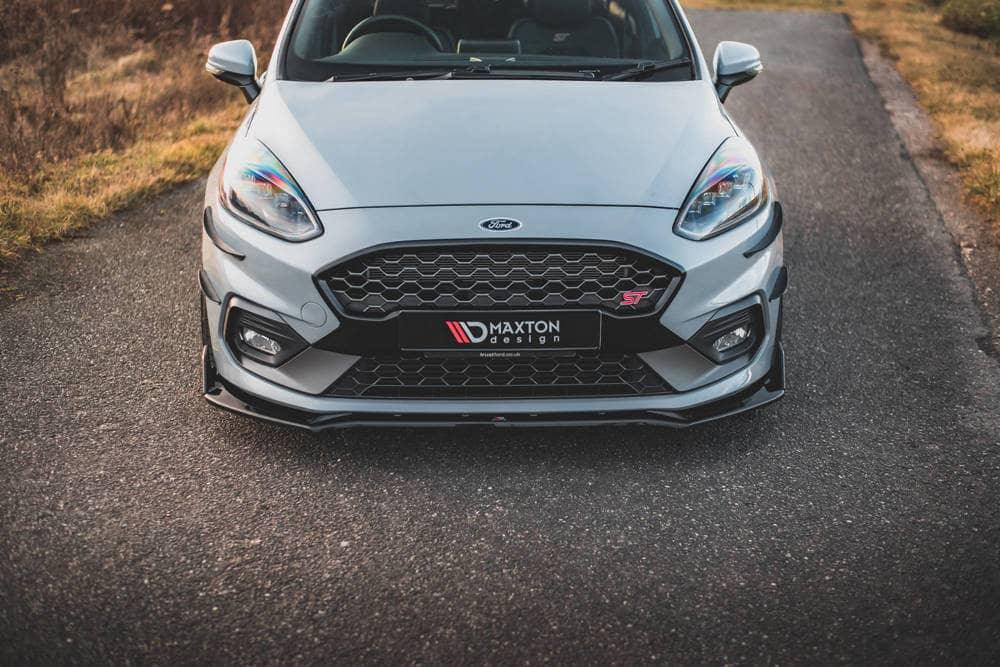 Front Diffusor / Front Splitter / Cup Schwert / Frontansatz für V.4 Ford Fiesta ST MK8 von Maxton Design