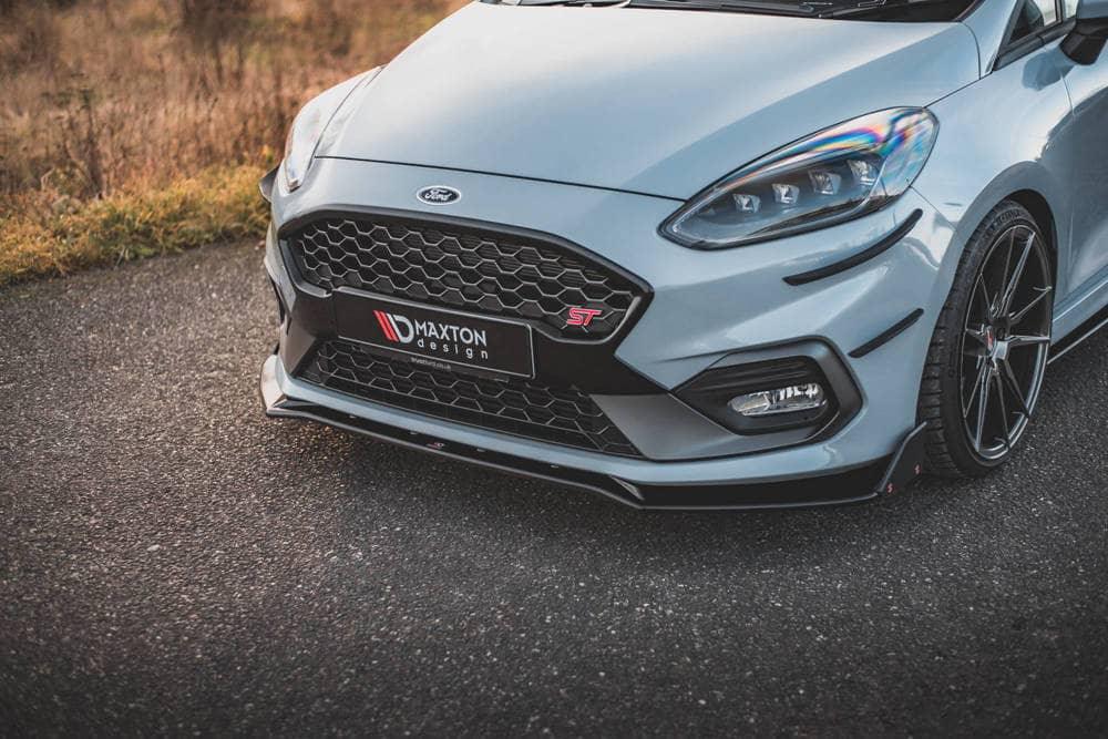 Front Diffusor / Front Splitter / Cup Schwert / Frontansatz für V.4 Ford Fiesta ST MK8 von Maxton Design