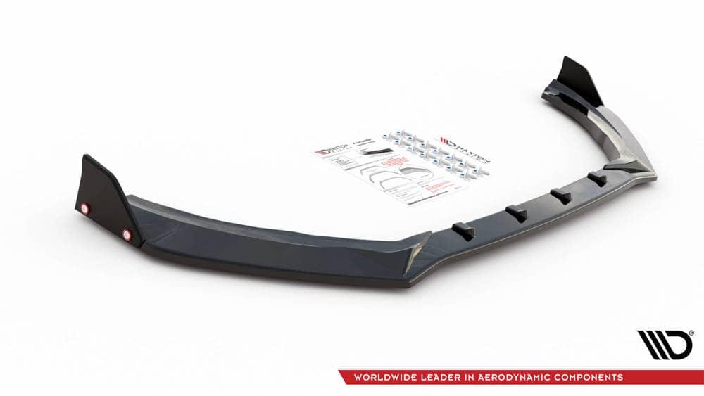 Front Diffusor / Front Splitter / Cup Schwert / Frontansatz für V.4 Ford Fiesta ST MK8 von Maxton Design