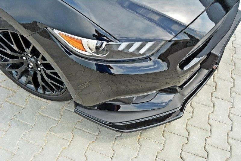 Front Lippe / Front Splitter / Frontansatz Flaps für Ford Mustang GT MK6 von Maxton Design